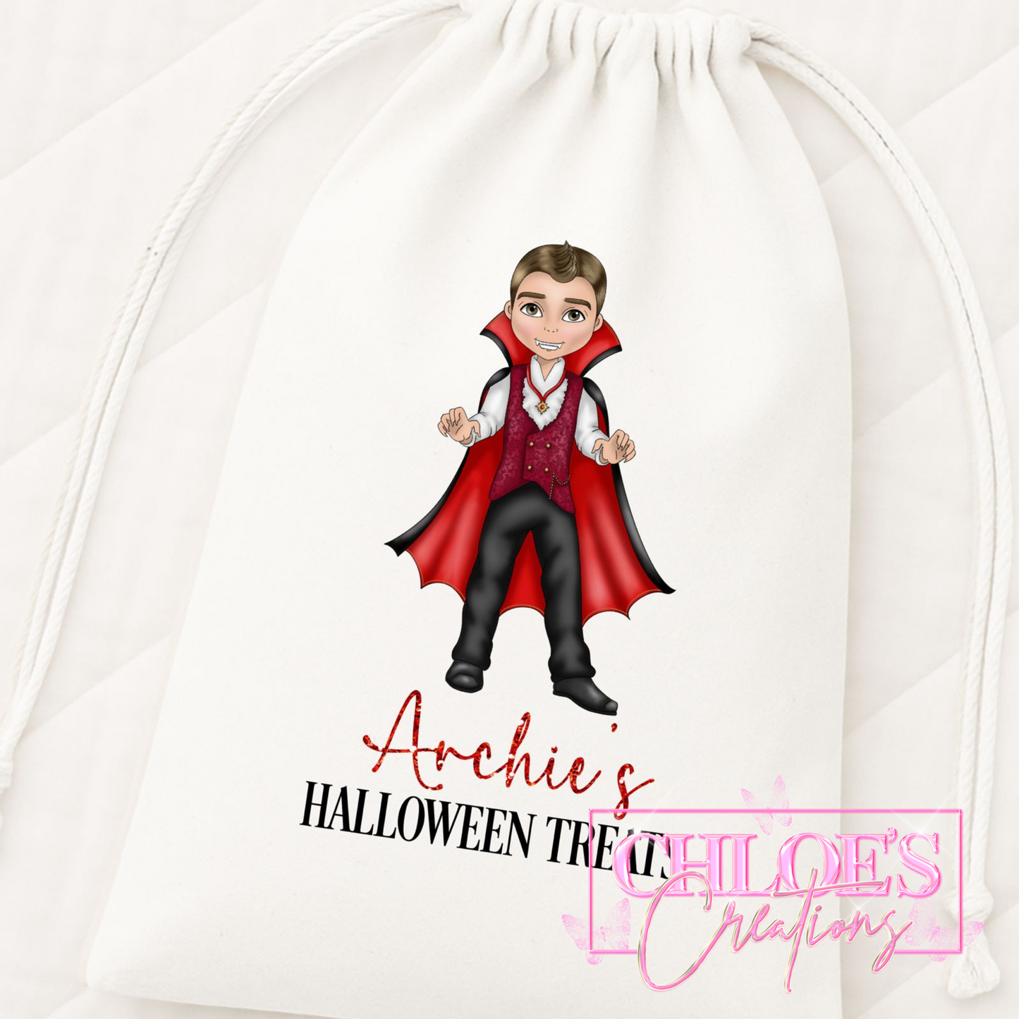 Halloween Dolly Drawstring Bag