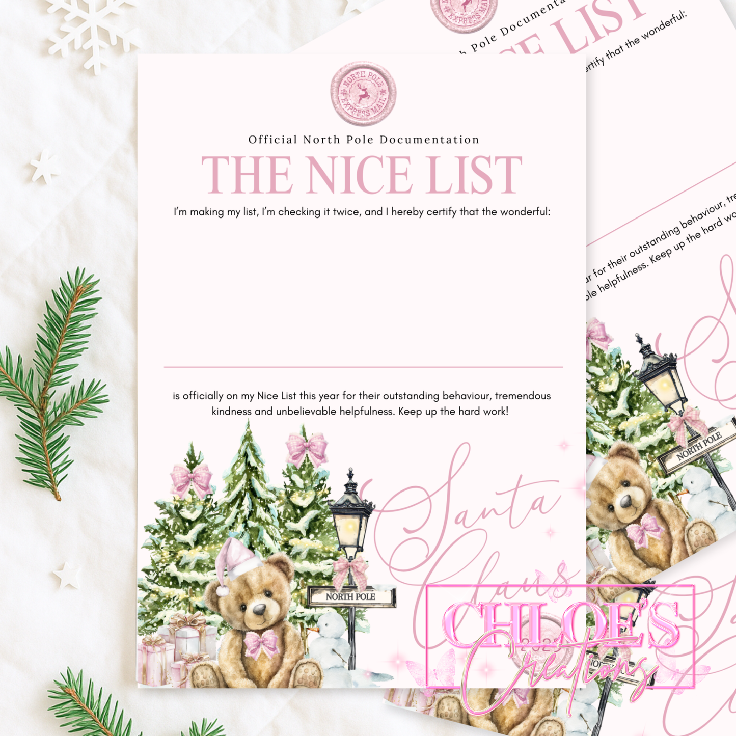 North Pole Certificates