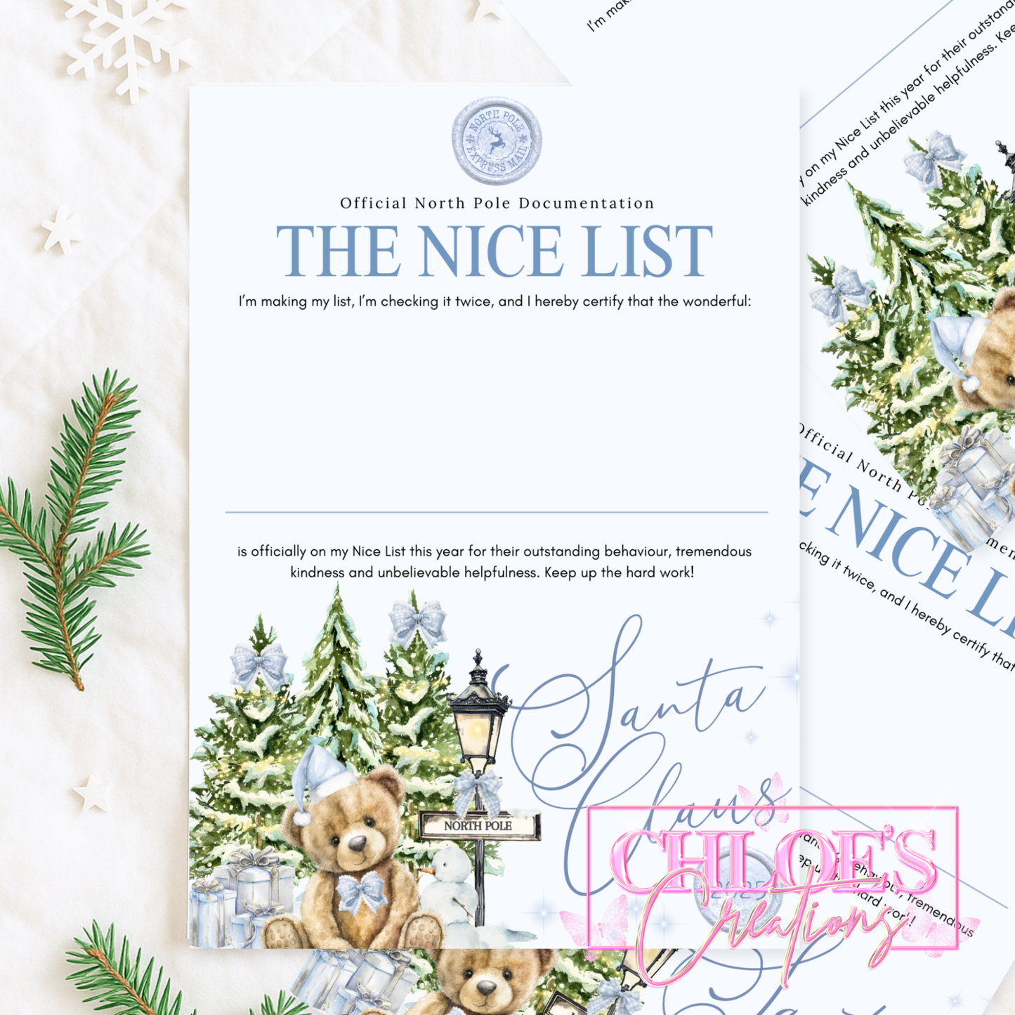 North Pole Certificates