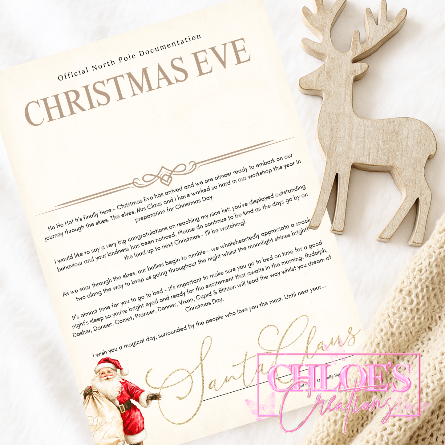 Santa & His Sack Certificate