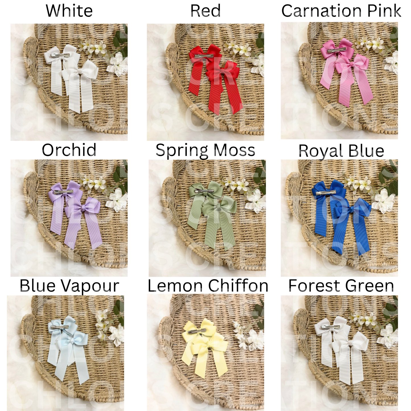 Name Hair Bow