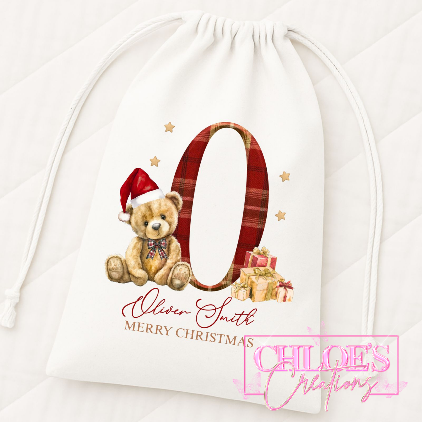 Initial Drawstring Bag