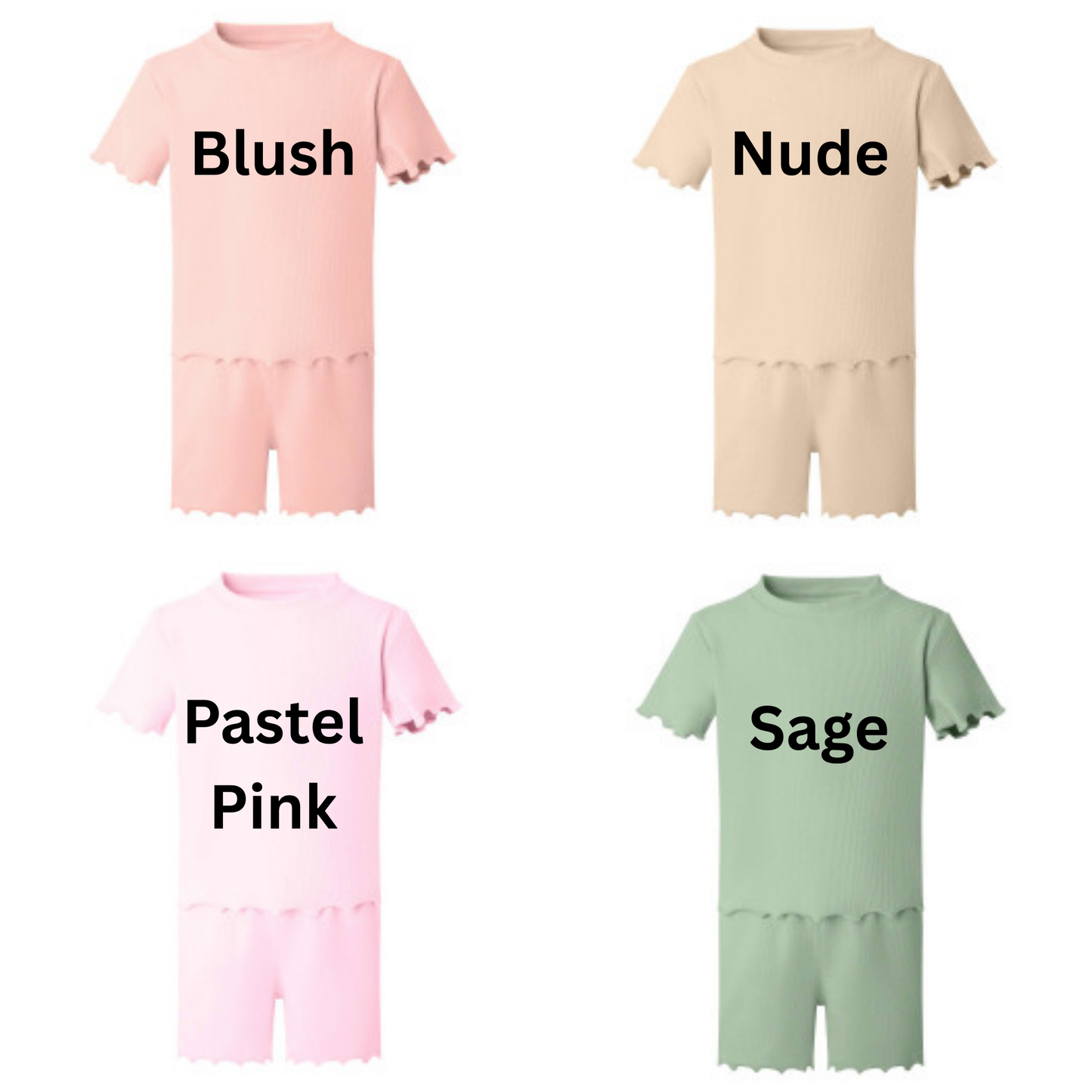 Rib T-Shirt & Short Set