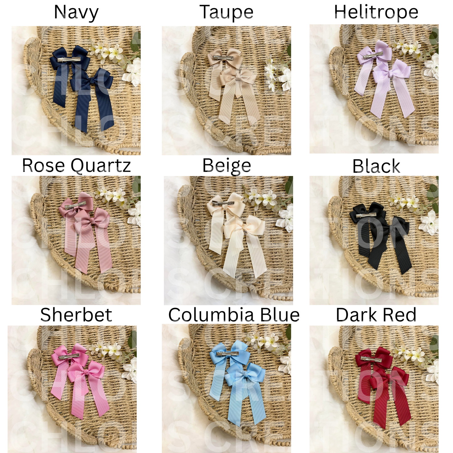 Name Hair Bow