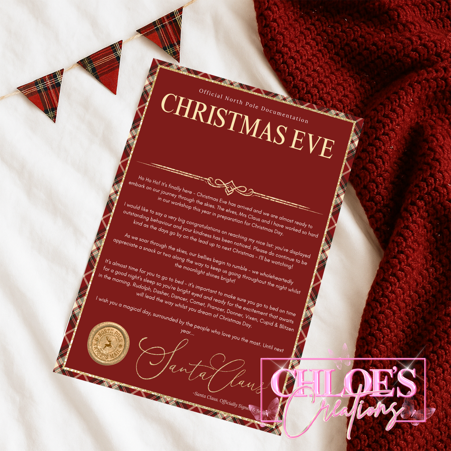Red Tartan Certificates