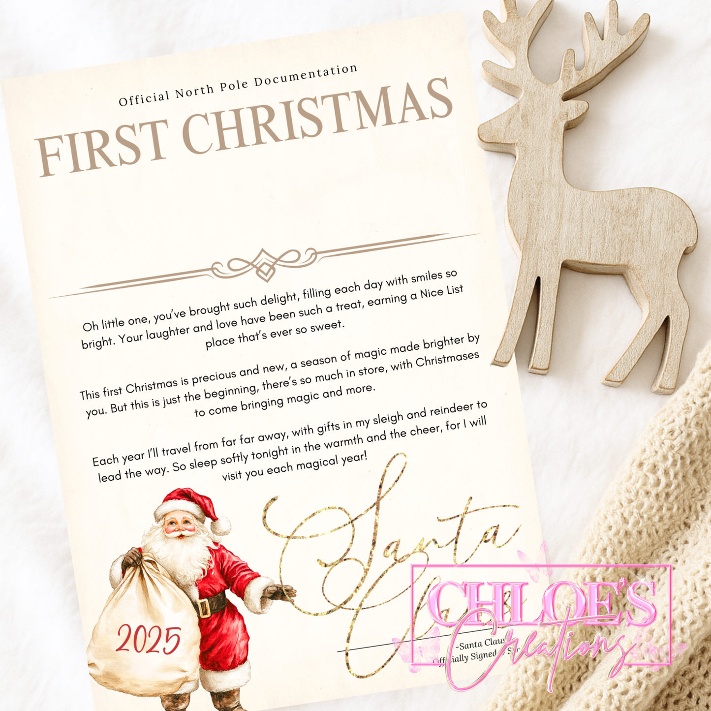 Santa & His Sack Certificate
