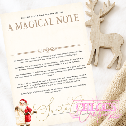 Santa & His Sack Certificate