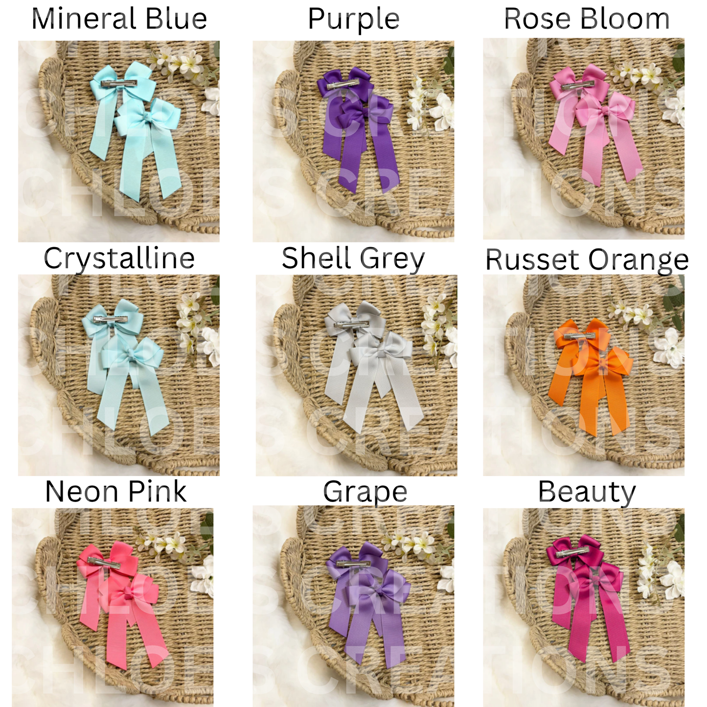 Name Hair Bow
