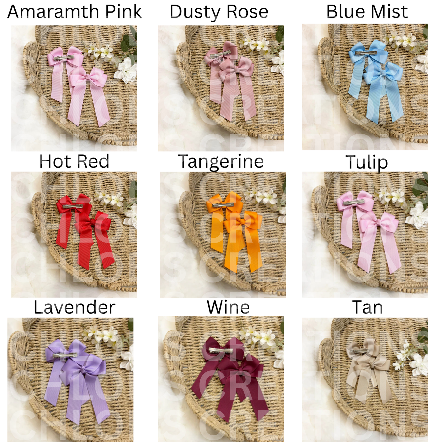Name Hair Bow