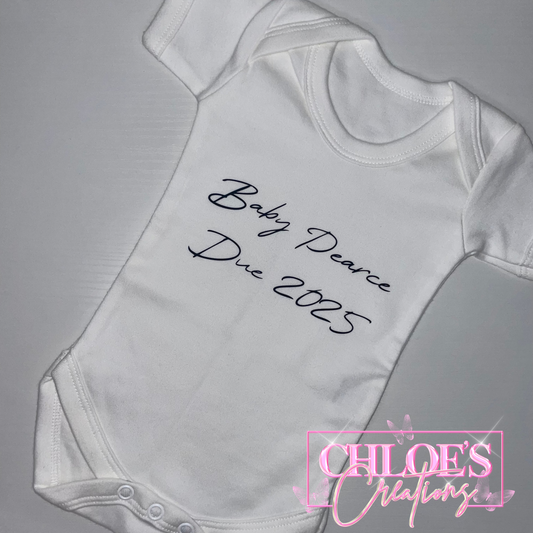 Baby Announcement Babygrow