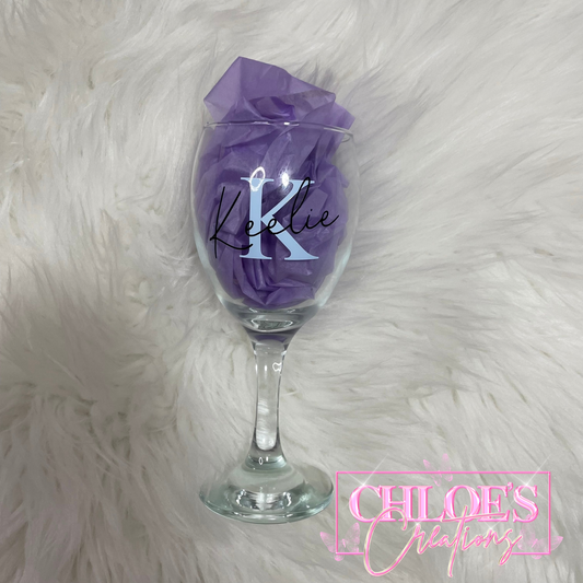 Name Wine Glass