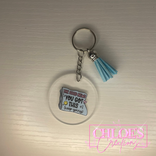 Keep Going Keyring