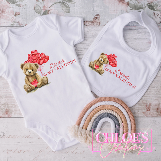 Valentine’s Bodysuit & Bib Set