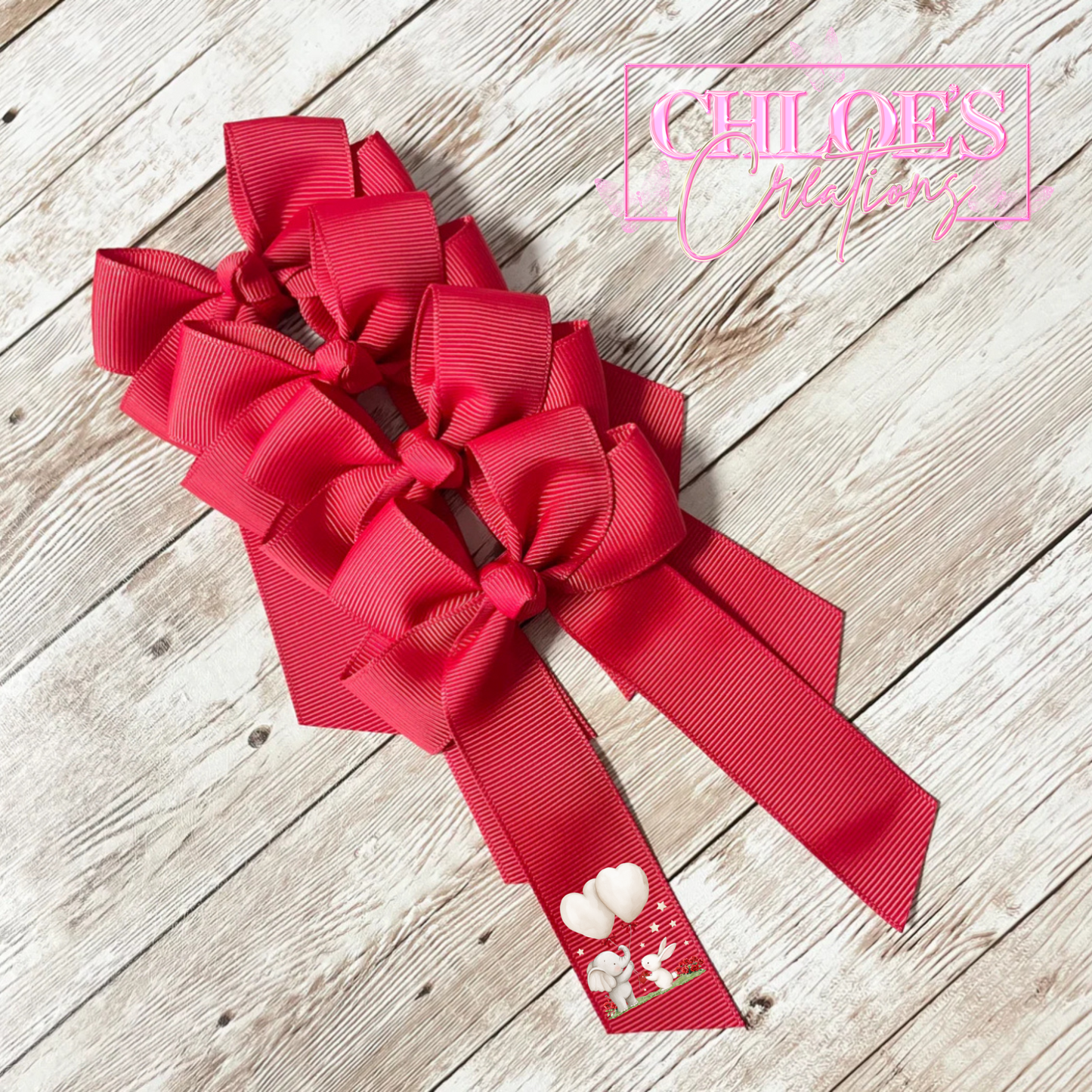 Valentines Hair Bows