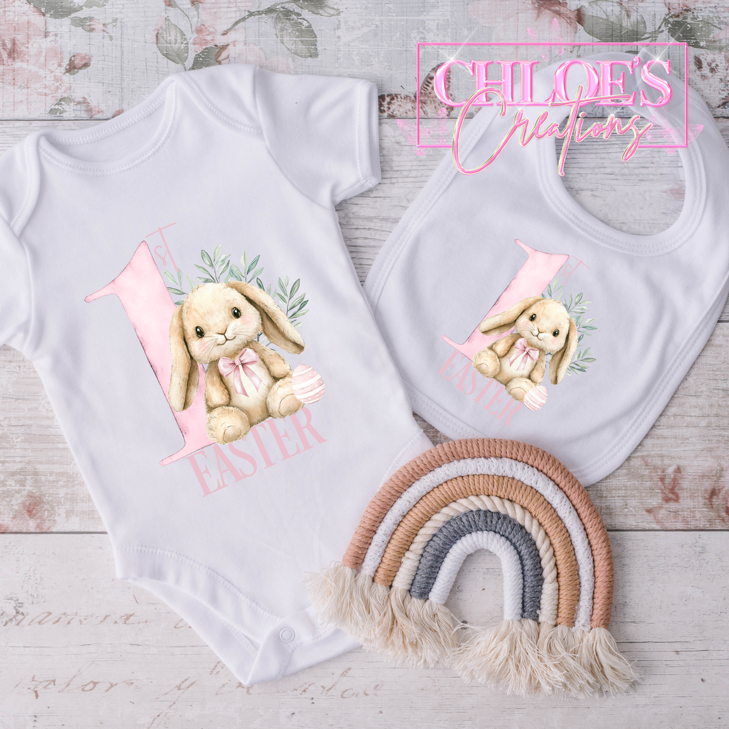 Easter Bodysuit & Bib Set