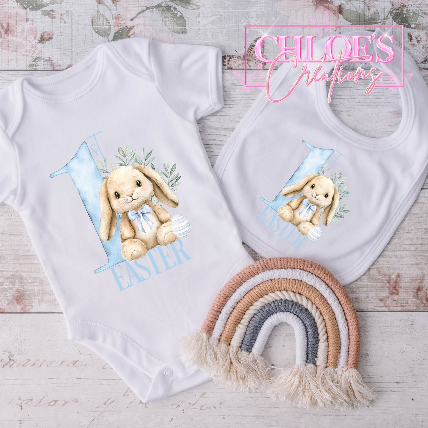 Easter Bodysuit & Bib Set