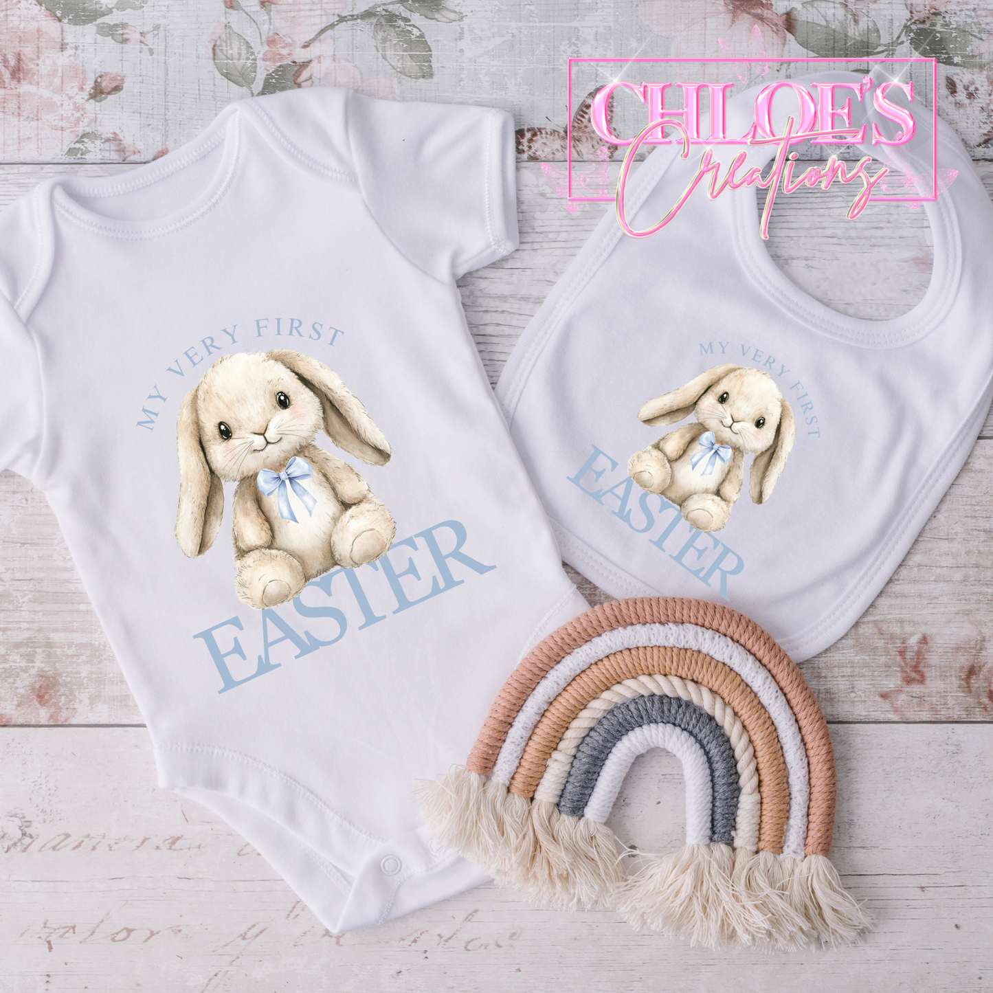 Easter Bodysuit & Bib Set
