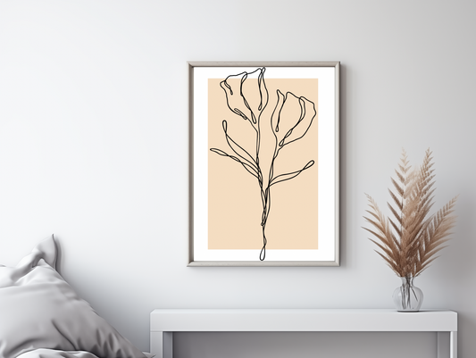 1 A4 Floral Print