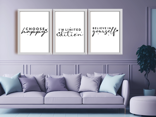 3 A4 Motivational Prints