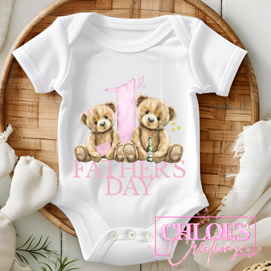 1st Fathers Day Babygrow
