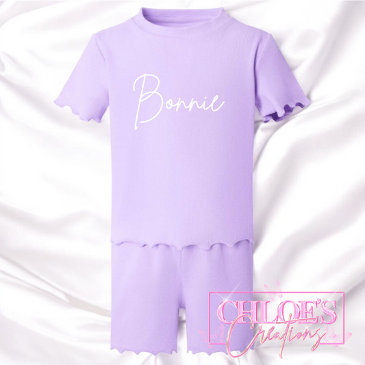 Rib T-Shirt & Short Set
