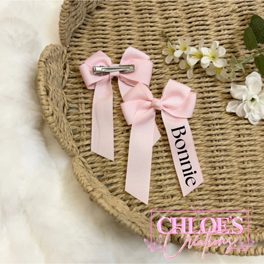 Name Hair Bow