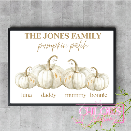 A4 Pumpkin Patch Print